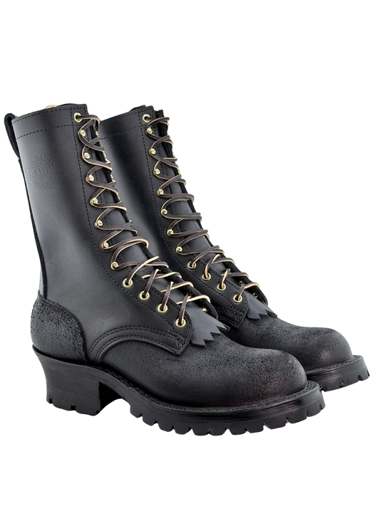 Type 2 Highlander 10" - In Stock - (Steel Toe) Black Smooth/Roughout