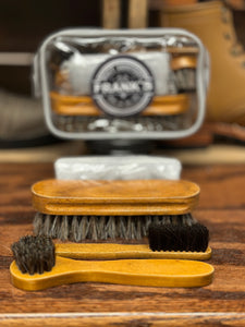 Leather cleaning brush kit