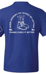 Load image into Gallery viewer, Frank&#39;s &quot;Boot Sketch&quot; Short Sleeve Tee (Royal Blue)
